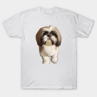 Cute Shih Tzu Drawing T-Shirt